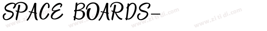 SPACE BOARDS字体转换